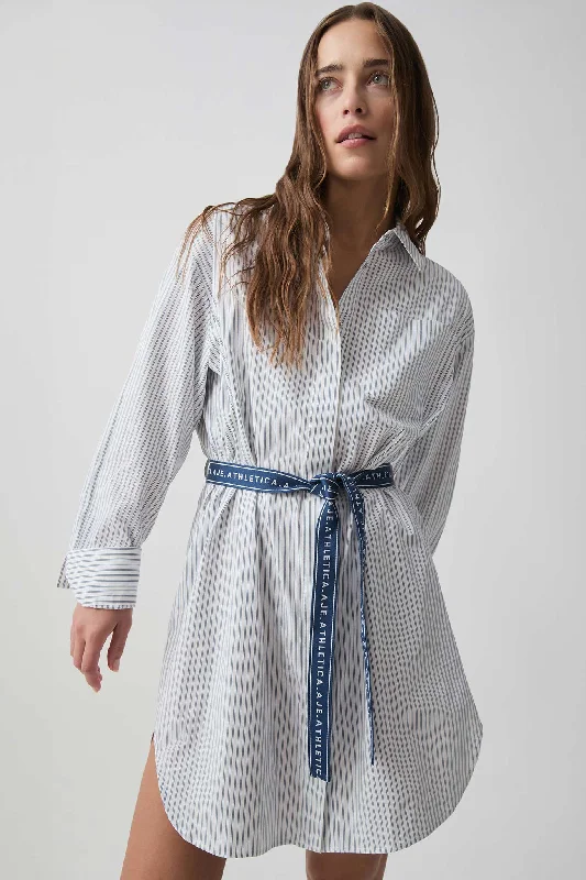 Price Rollback Belted Logo Shirt Dress 824