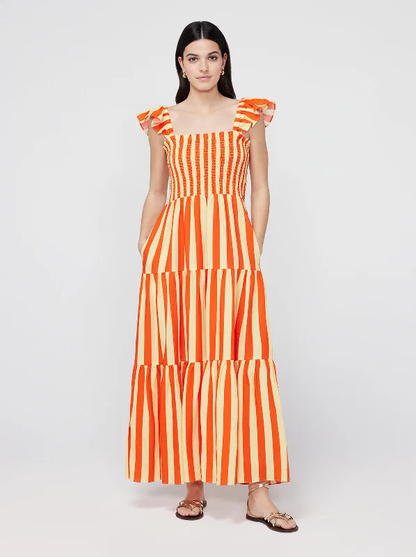Stock Clearance Aisha Striped Maxi Dress