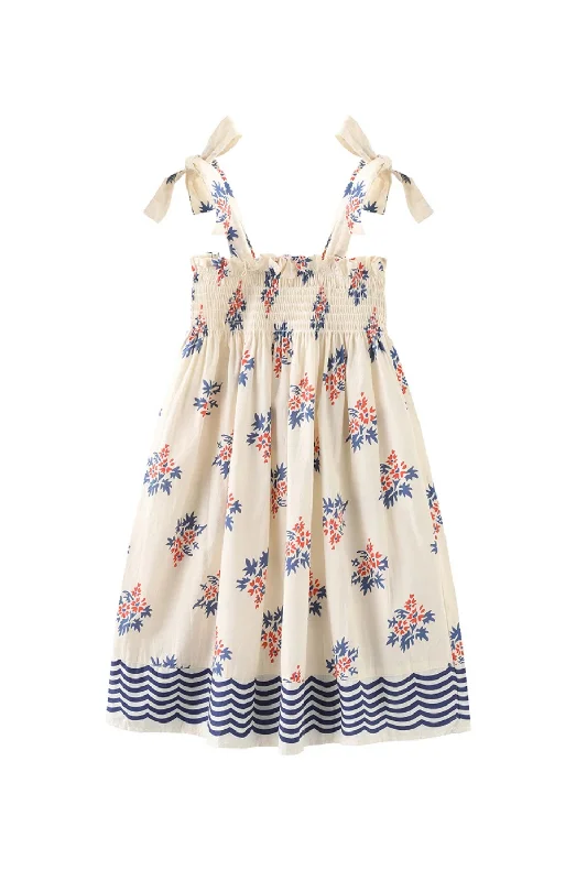 Factory Direct Sale Girls Beach Dress Summer Cotton Breathable Kids Smocked Strap Dress for Toddler Girls Factory Direct Sale Girls Beach Dress Summer Cotton Breathable Kids Smocked Strap Dress for Toddler Girls