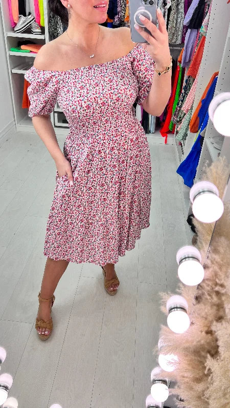 Final Clearance Rosanna Ditsy Floral Print Babydoll Dress