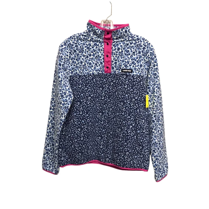 Price Meltdown Athletic Fleece By Lands End In Blue & Pink, Size:S