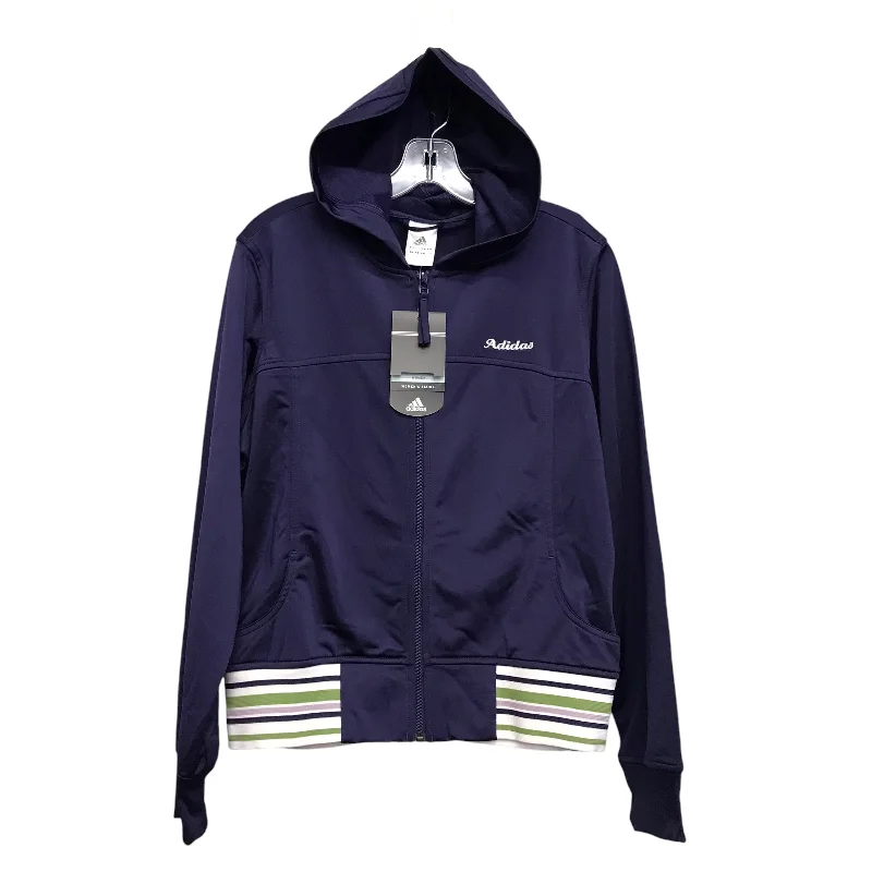Act Fast Athletic Jacket By Adidas In Purple, Size:Xl