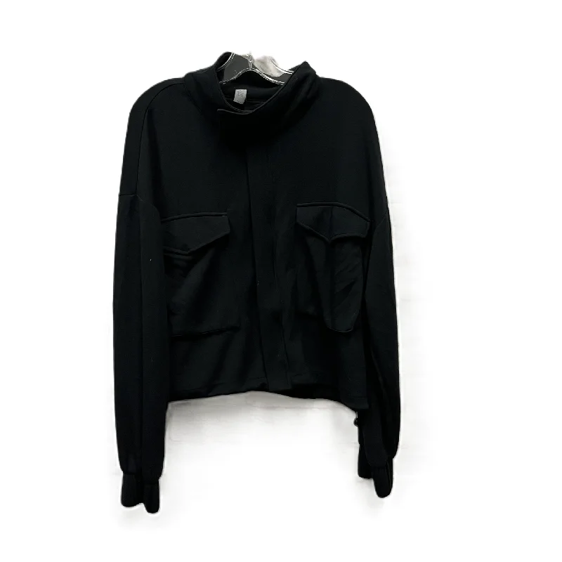 Flash Deals Athletic Jacket By Yogalicious In Black, Size: Xl