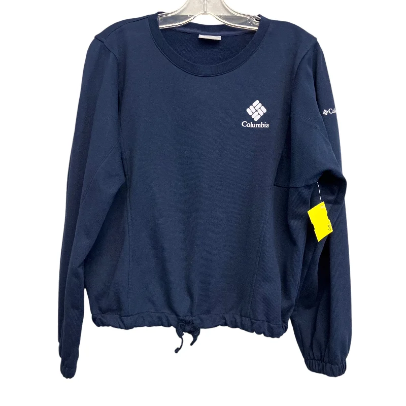Sneak Peek Sale Athletic Sweatshirt Crewneck By Columbia In Navy, Size:S