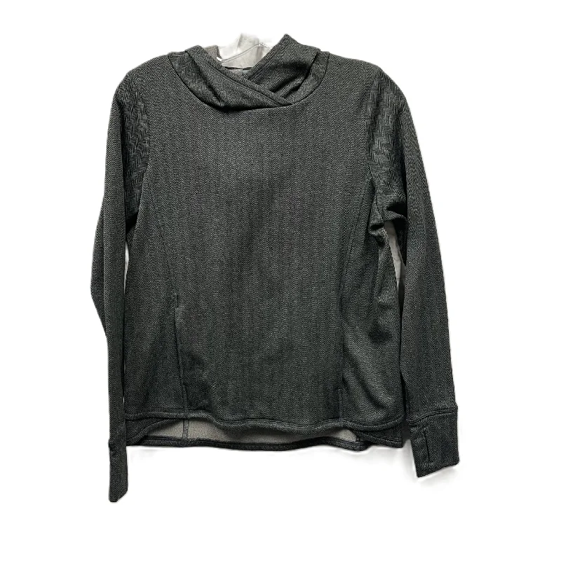 Early Bird Discount Athletic Sweatshirt Hoodie By Champion In Grey, Size: S