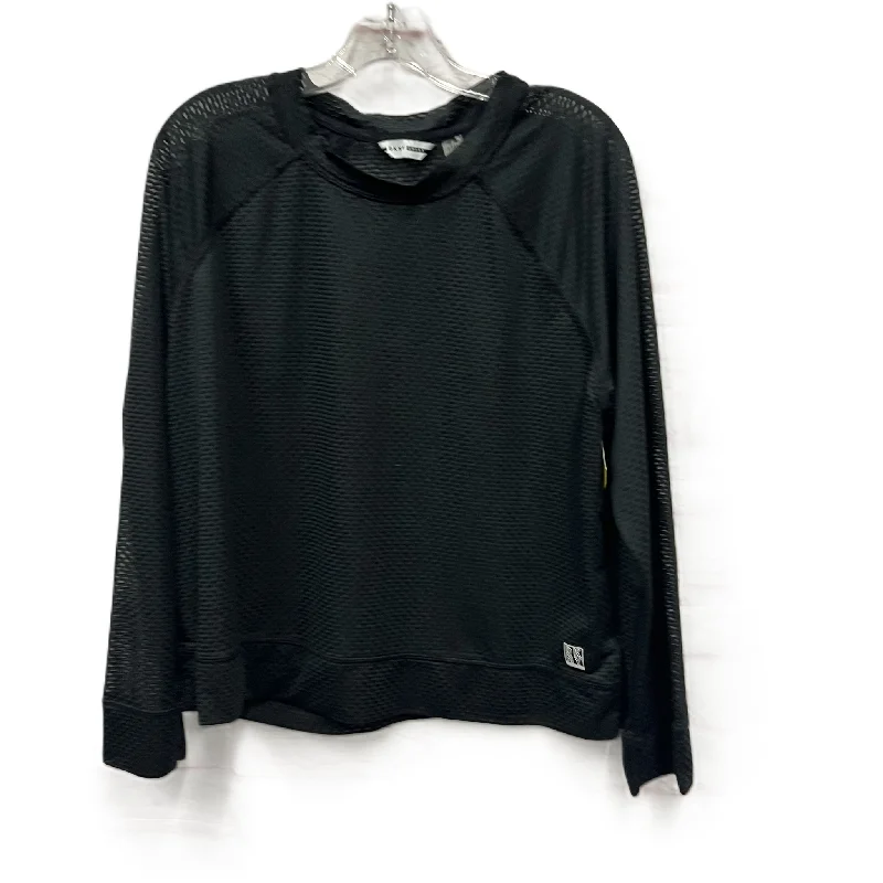 Bargain Blast Athletic Top Long Sleeve Crewneck By Dkny In Black, Size: Xl