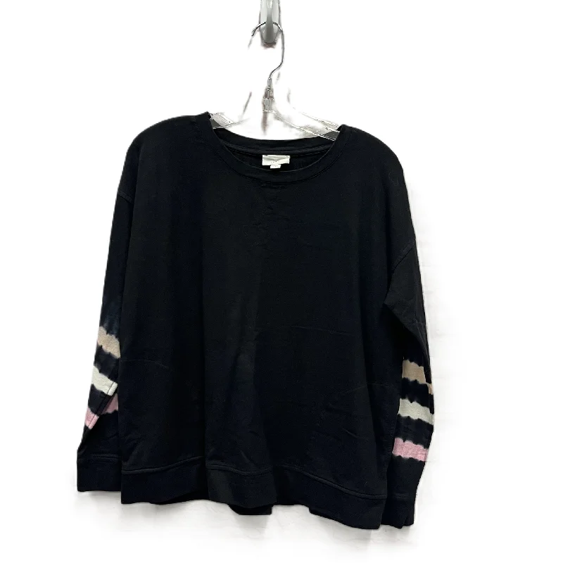 Overstock Sale Athletic Top Long Sleeve Crewneck By J. Jill In Black & Pink, Size: S