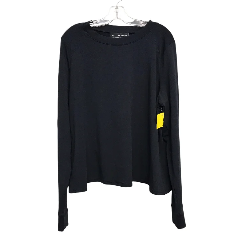 Buy Now Athletic Top Long Sleeve Crewneck By Under Armour In Black, Size: 2x