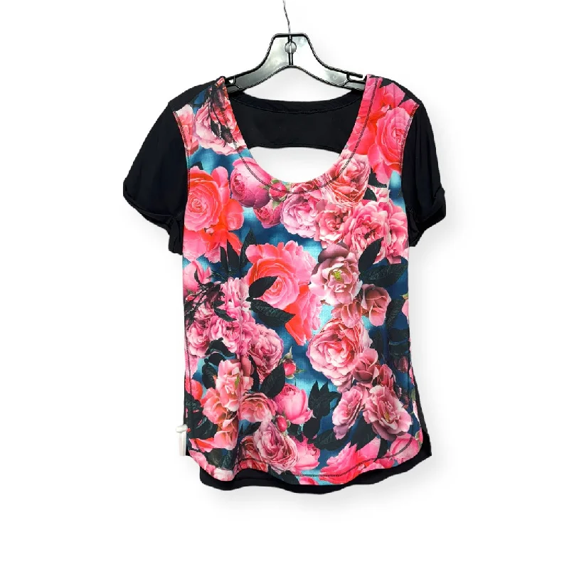 Today’s Special Lightened Up Short Sleeve Shirt - Secret Garden/Black By Lululemon  Size: 10