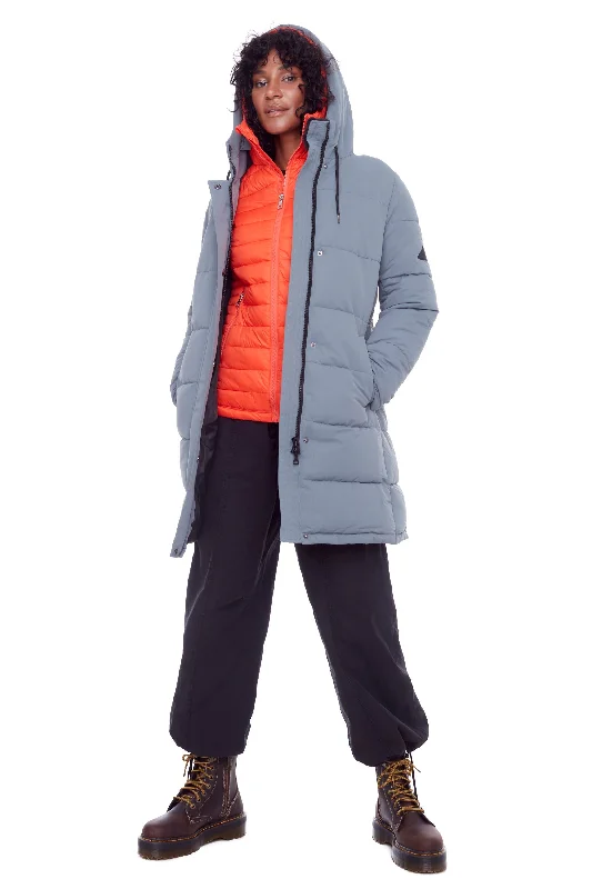 Huge Discounts AULAVIK | WOMEN'S VEGAN DOWN (RECYCLED) MID-LENGTH HOODED PARKA COAT