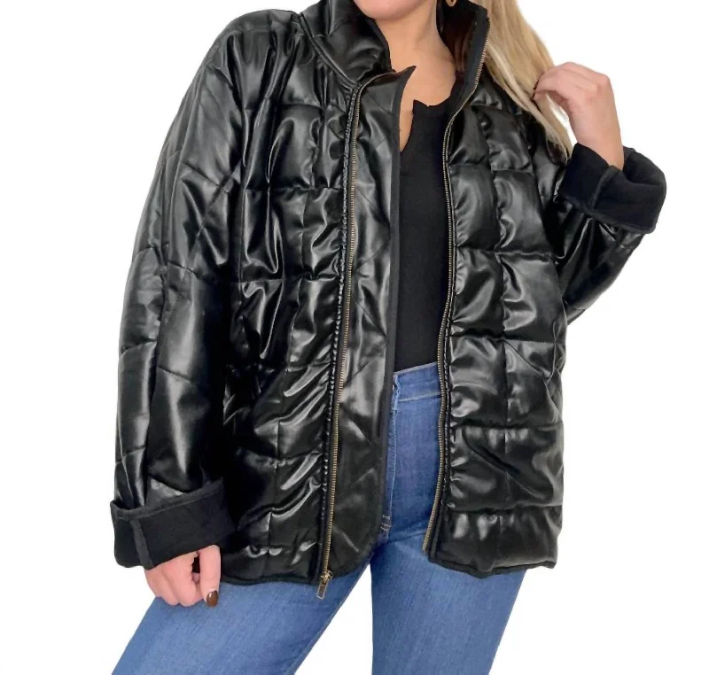 The Best Prices Basic Rules Puffer Jacket In Black