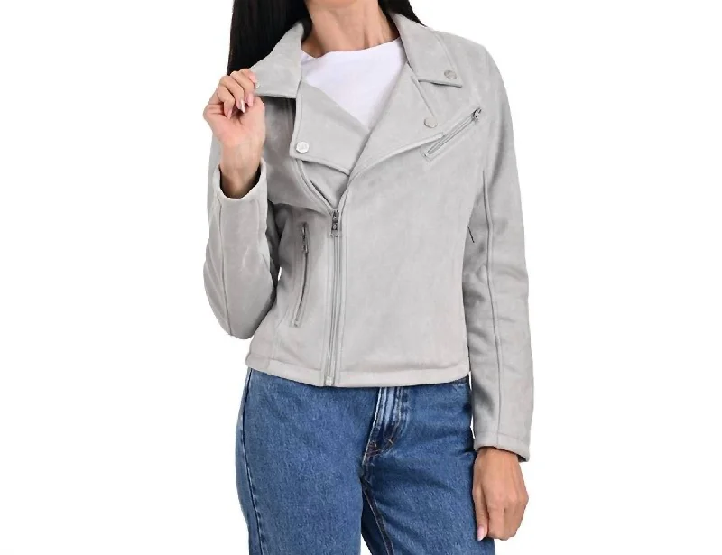 Price Meltdown Biker Jacket In Gray