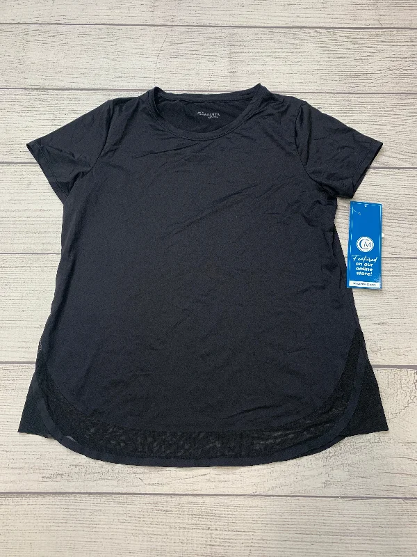 Super Savings Black Athletic Top Short Sleeve Athleta, Size M