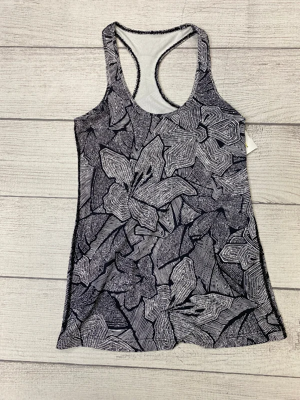Overstock Black White Athletic Tank Top Lululemon, Size M