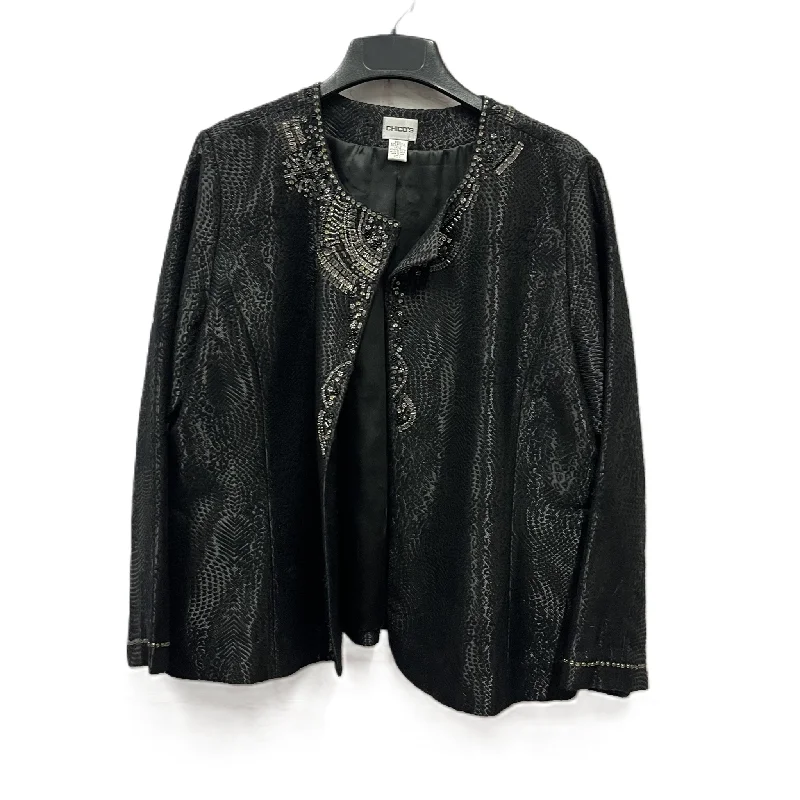 One-DAY Sale Blazer By Chicos In Black, Size: Xl