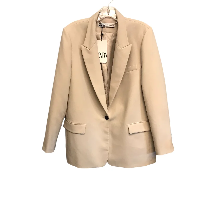 Midnight Madness Blazer By Zara In Beige, Size:Xl