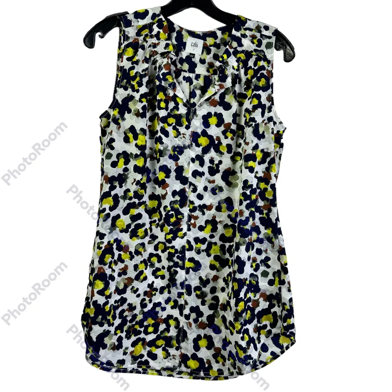 Lowest Prices Blue & White Blouse Sleeveless Cabi, Size S