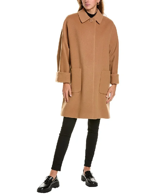 Final Clearance Cinzia Rocca Icons Medium Wool & Cashmere-Blend Coat