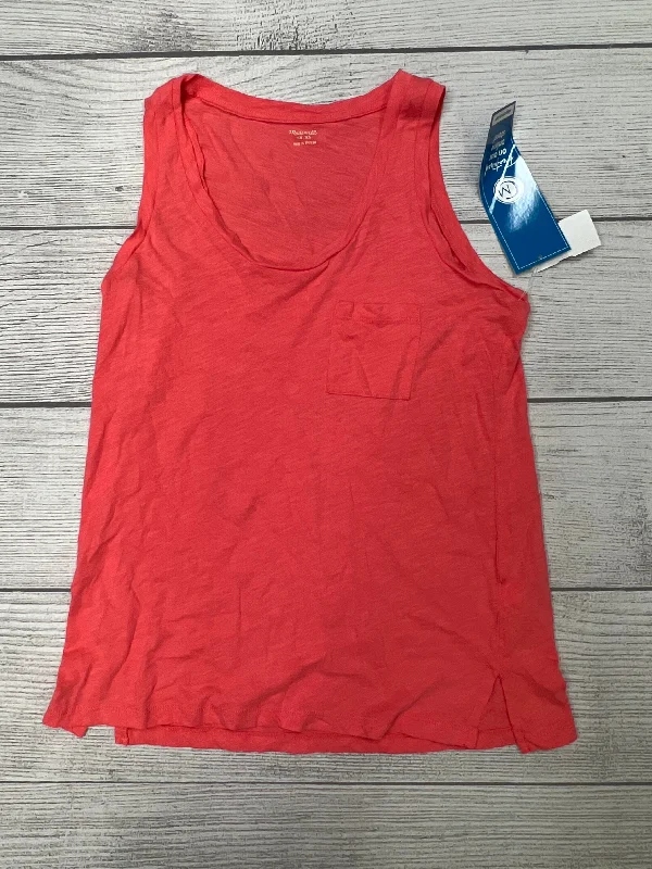 Big Savings Coral Top Sleeveless Basic Madewell, Size Xs