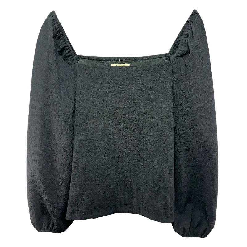 Act Now Crepe Square Neck Puff Sleeve Top By Madewell  Size: L