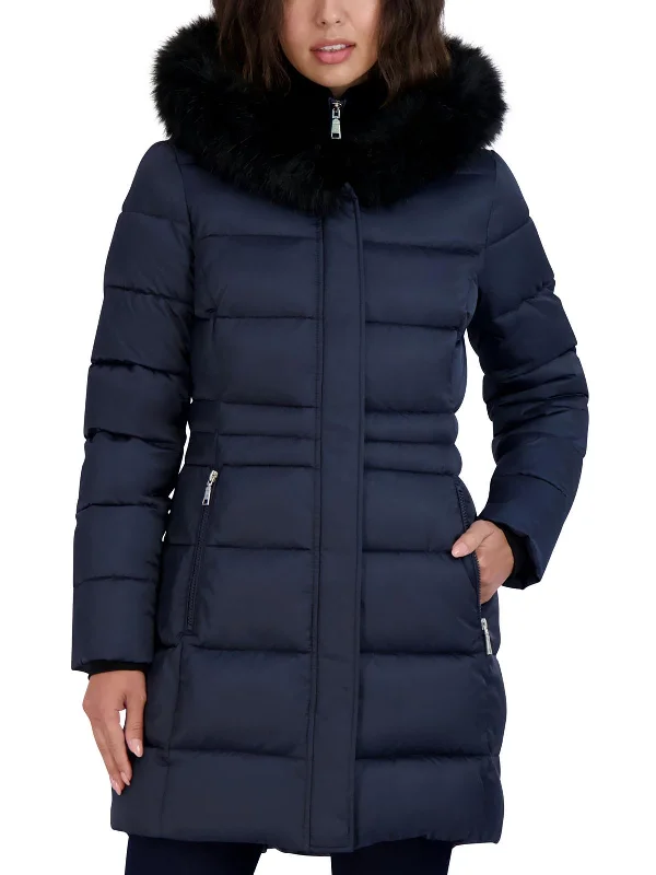 Deal Dash Dana Womens Faux Fur Hooded Puffer Jacket