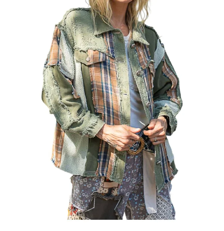 Don't Miss Did It Occur To You Jacket In Army Green