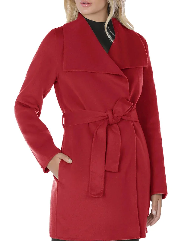 Shop and Save Ella Womens Wool Wrap Wool Coat
