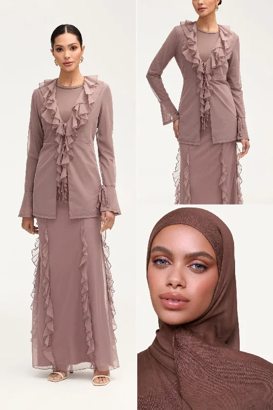 Savings Alert Jida Top, Skirt & Matching Hijab in Twilight Mauve Bundle Set