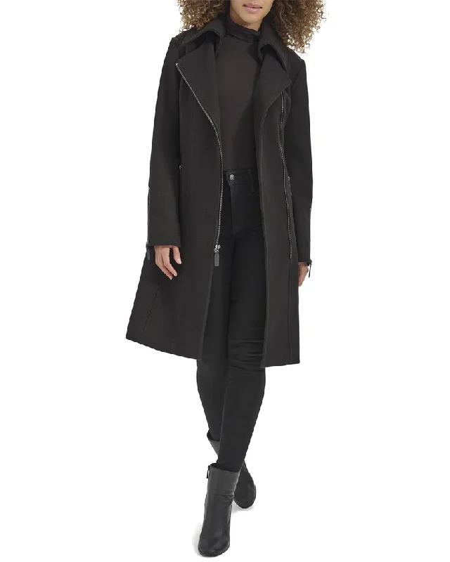Extra Savings Kenneth Cole Tweed Belted Coat
