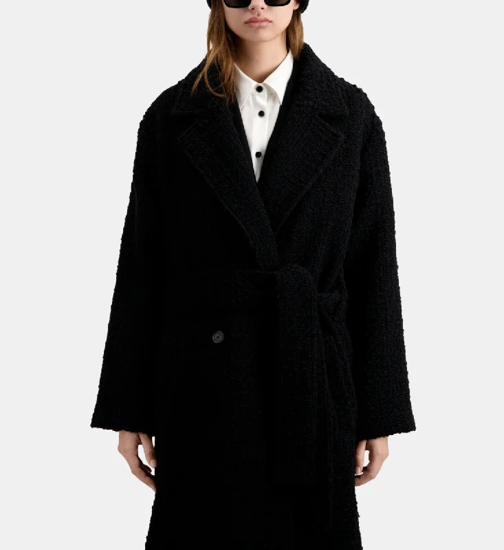 Bonus Savings Long Tweed Coat