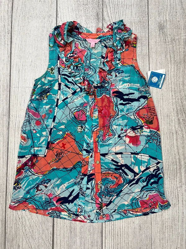 Shop and Save Multi-colored Top Sleeveless Lilly Pulitzer, Size Xs