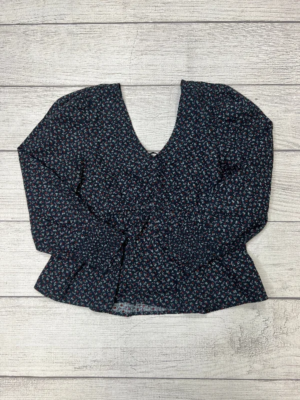 Customer Appreciation Sale Navy Top Long Sleeve Madewell, Size S