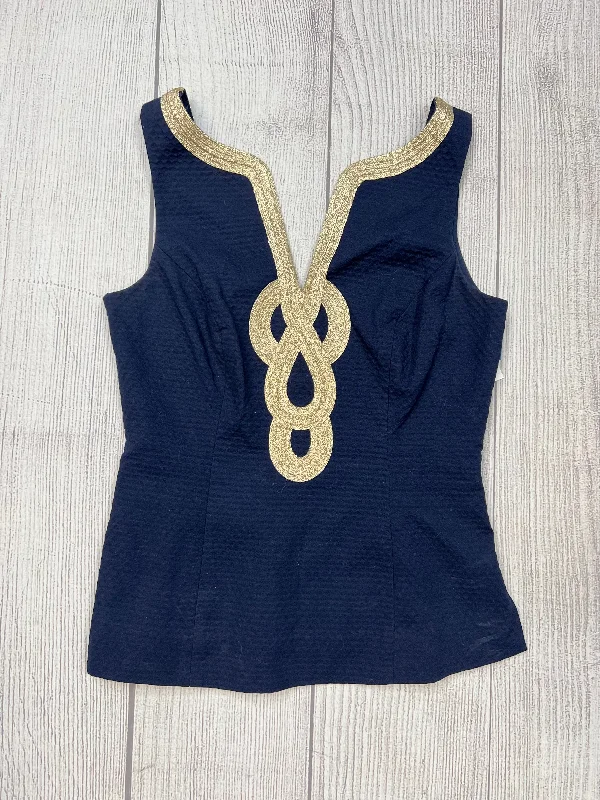 Seasonal Sale Navy Top Sleeveless Lilly Pulitzer, Size Xs