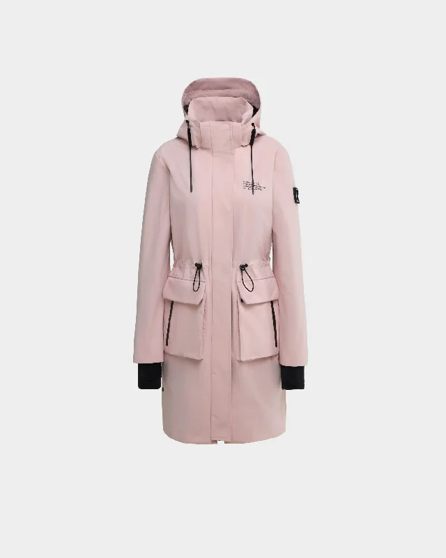 Massive Deals Nicole Women's Knee-Length Rain Jacket