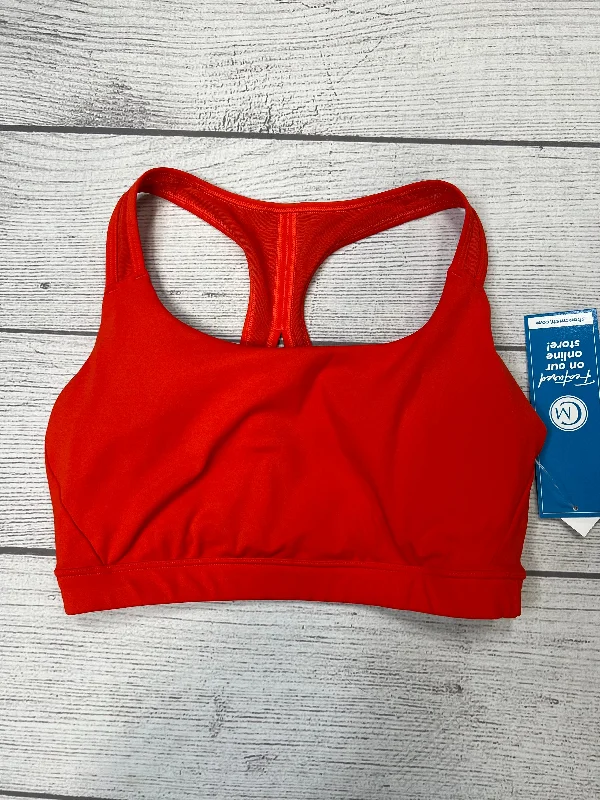 Incredible Offers Orange Athletic Bra Athleta, Size M