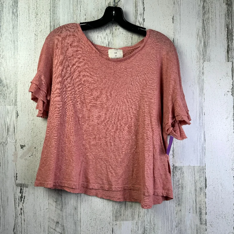 Members Only Pink Top Short Sleeve T.la, Size M