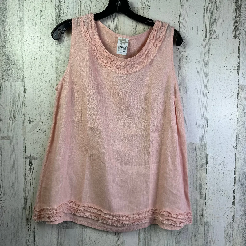 Get It Before It’s Gone Pink Top Sleeveless match point  Size S