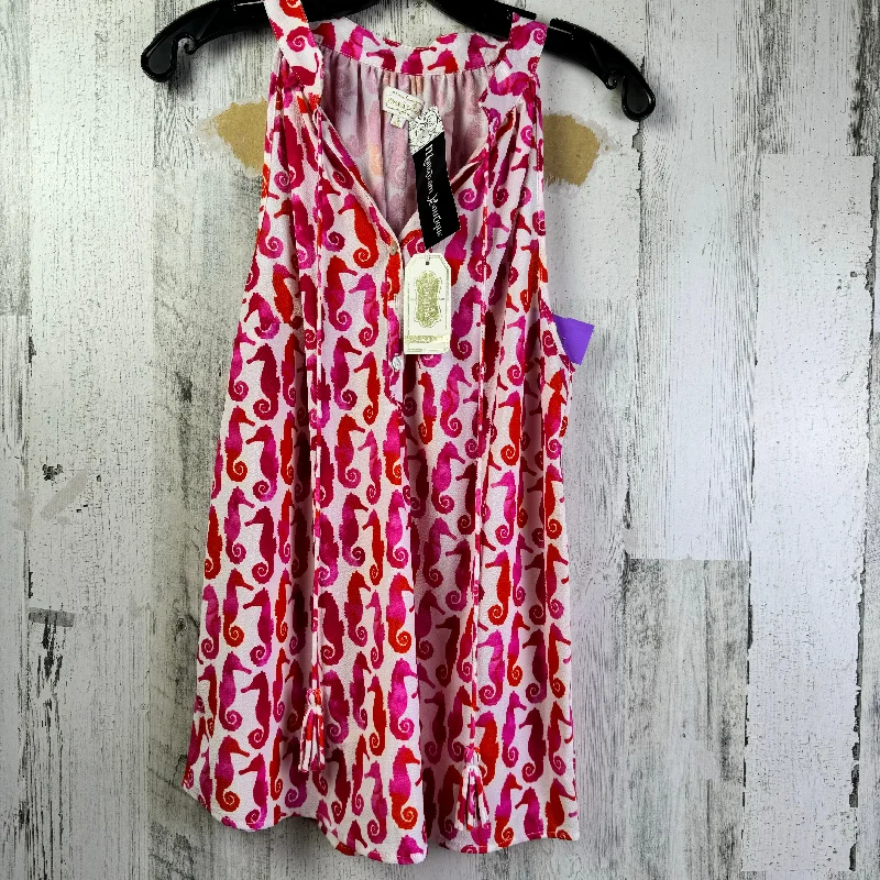 Clearance Event Pink Top Sleeveless Mudpie, Size S