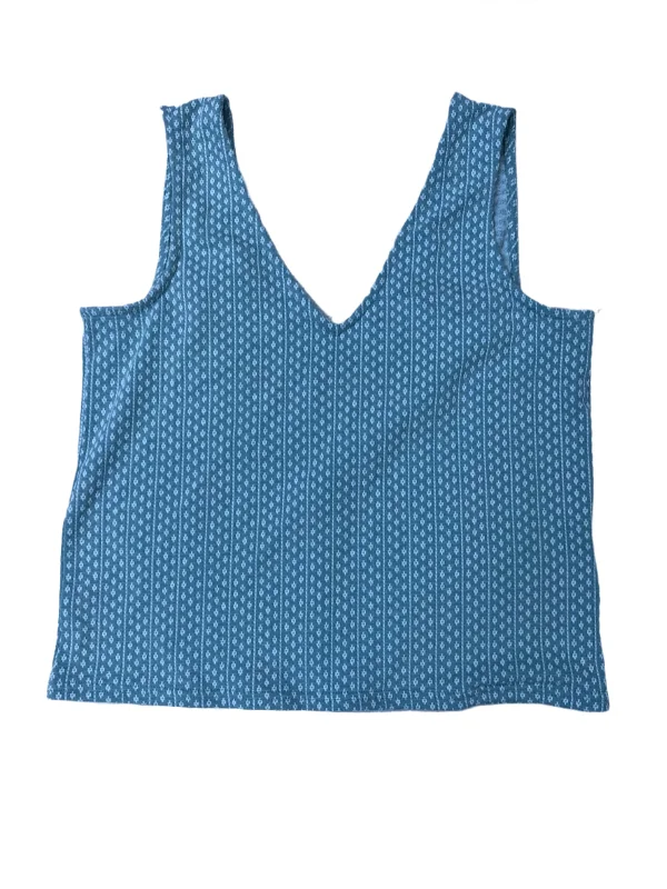 Price Drop Print Top Sleeveless Madewell, Size Xxs