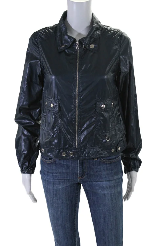 Reduced Prices Proenza Schouler Womens Full Zip Collared Light Windbreaker Jacket Blue Reduced Prices Proenza Schouler Womens Full Zip Collared Light Windbreaker Jacket Blue