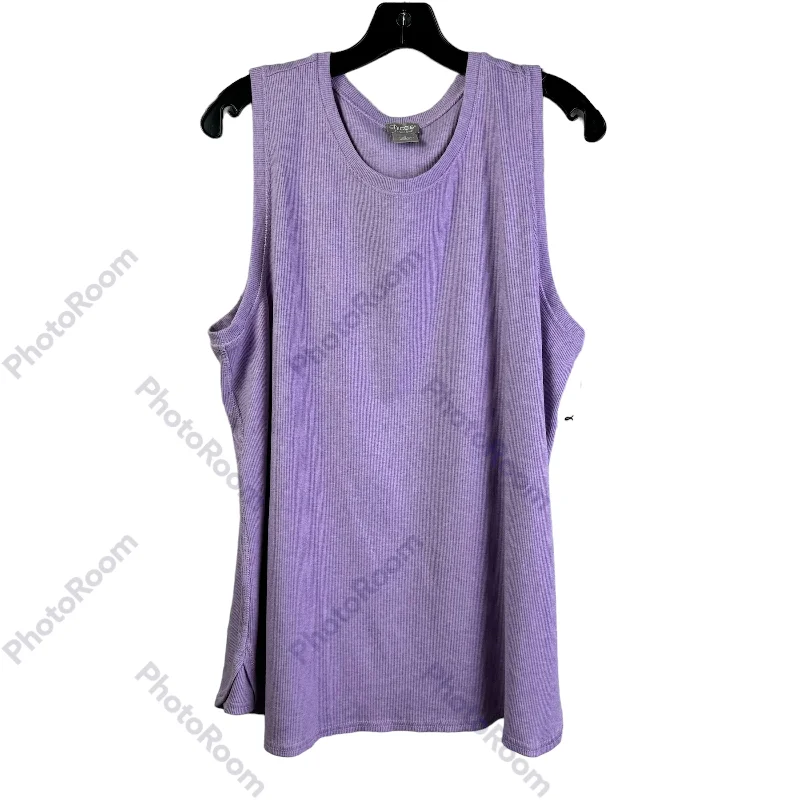 Online Specials Purple Tank Top Chicos, Size 2x