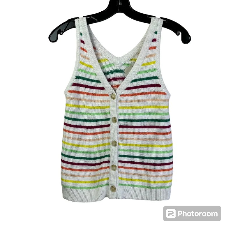 Blowout Sale Rainbow Print Top Sleeveless Loft, Size Xs