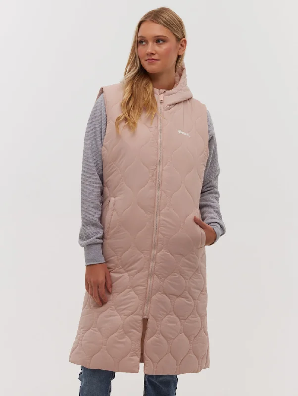 Hot Deal Recca Honeycomb Quilted Maxi Vest