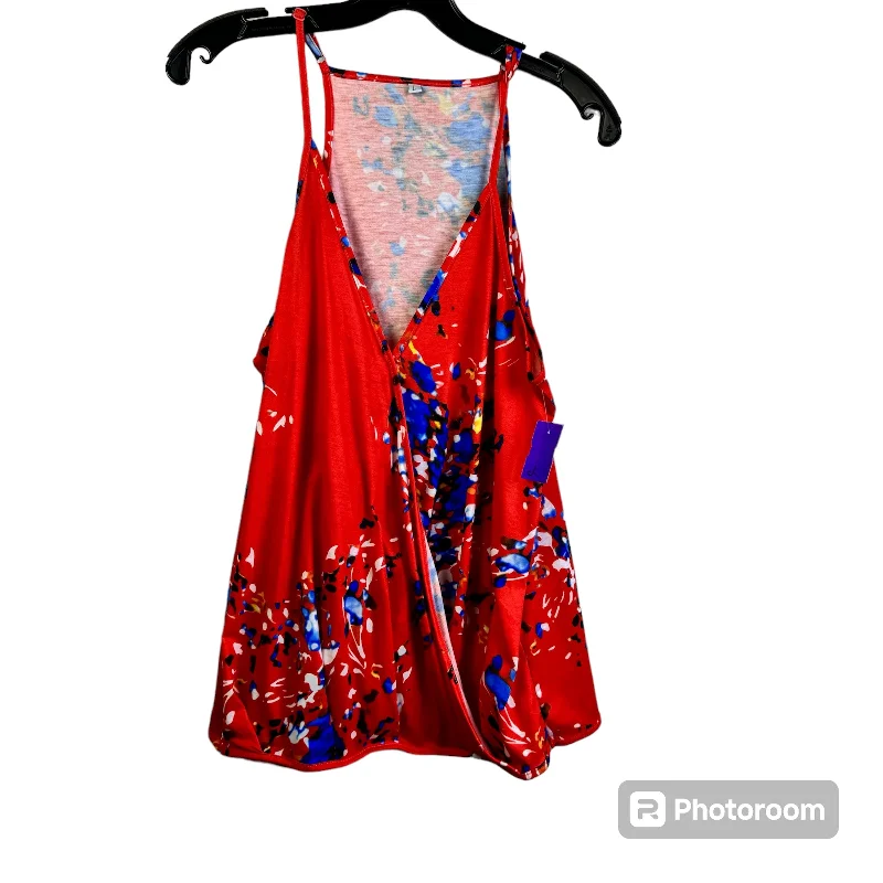 Exclusive Savings Red Top Sleeveless Cmf, Size L
