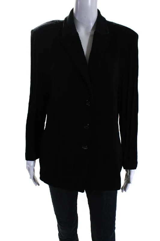 Price Drop St. John Collection By Marie Gray Women's Button Down Jacket Black