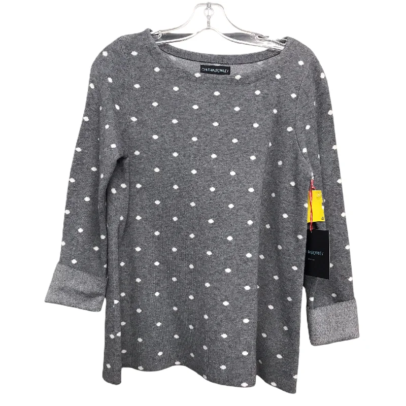 Bargain Blast Sweater By Cynthia Rowley In Grey, Size: Xs