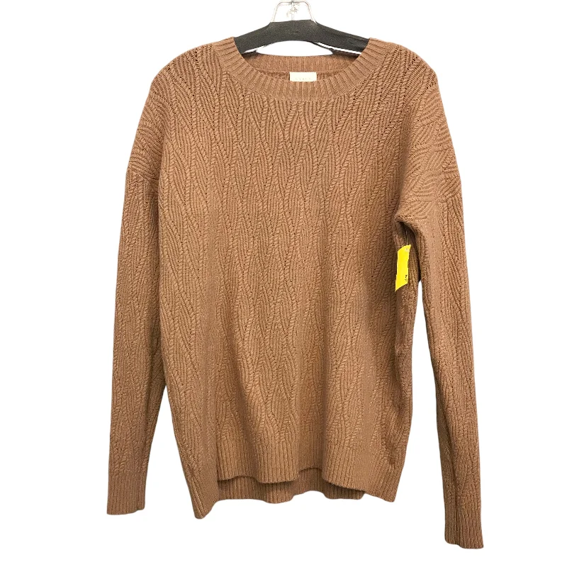 Savings Bonanza Sweater By Cyrus Knits In Tan, Size:M