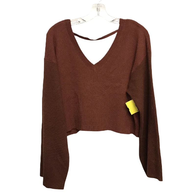 Stock Up and Save Sweater By Flx In Brown, Size: L