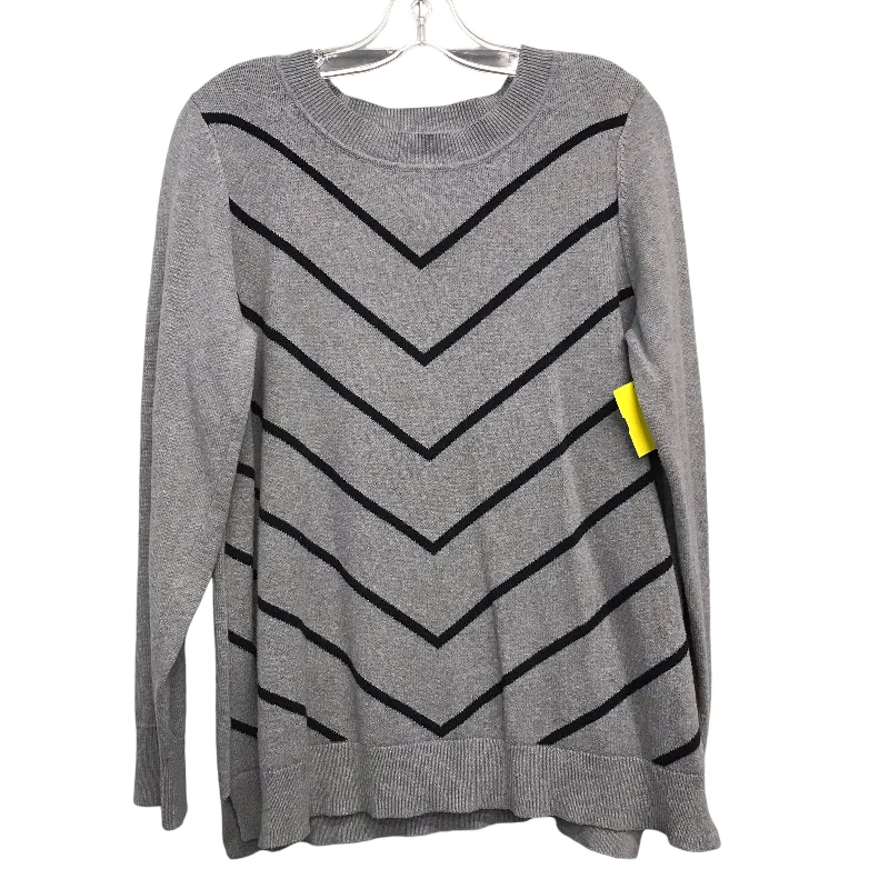 Bargain Prices Sweater By Liz Claiborne In Black & Grey, Size:L