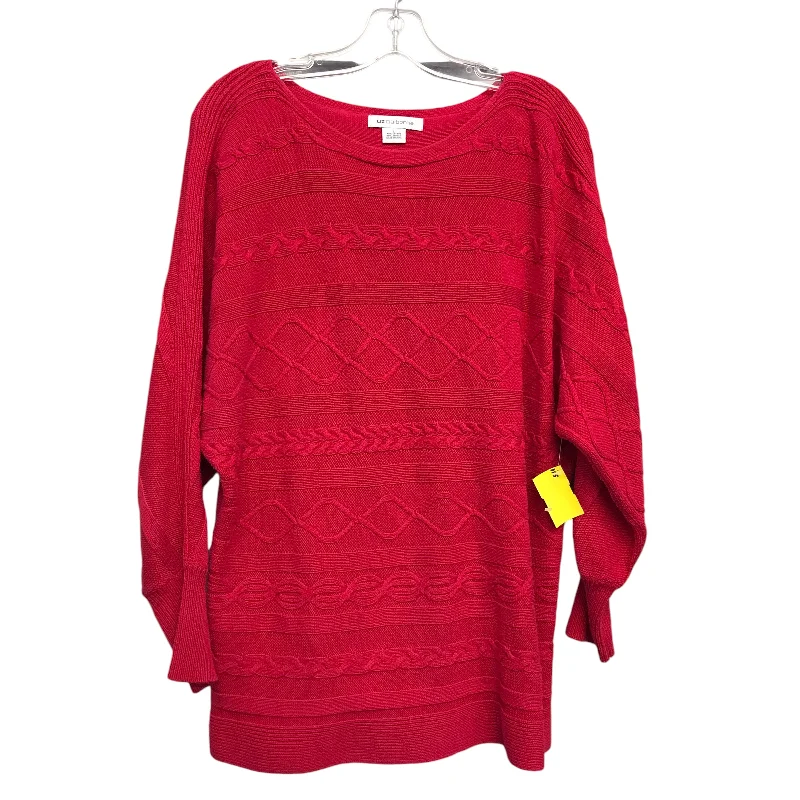 Special Savings Sweater By Liz Claiborne In Red, Size:L